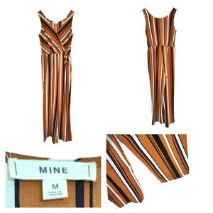 Mine Striped Jumpsuit in Orange and Black